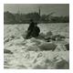 Rinus van Gent op het ijs 1929.